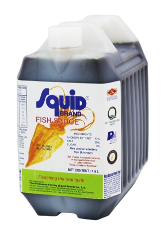 Salsa di pesce Squid Brand tanica da 4,5L.